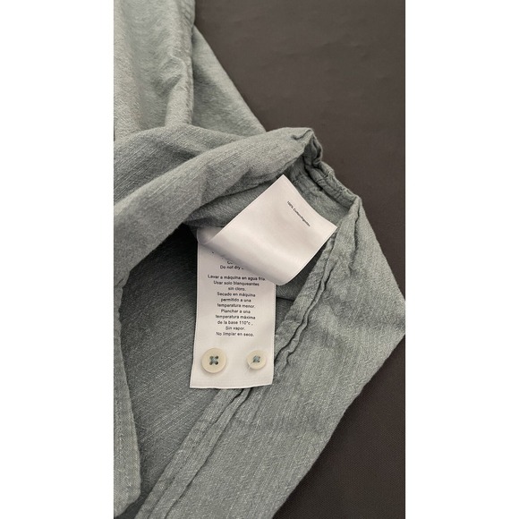 Mens Hurley Casual Button-Up Shirt Size X-Large Short Sleeve Green Chest Pocket - Picture 8 of 12